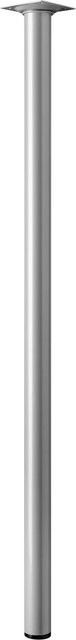 Hettich Tischbein Aluminium-Optik Silber Matt, Durchmesser: 3 cm, Höhe: 70 cm - Bild 1