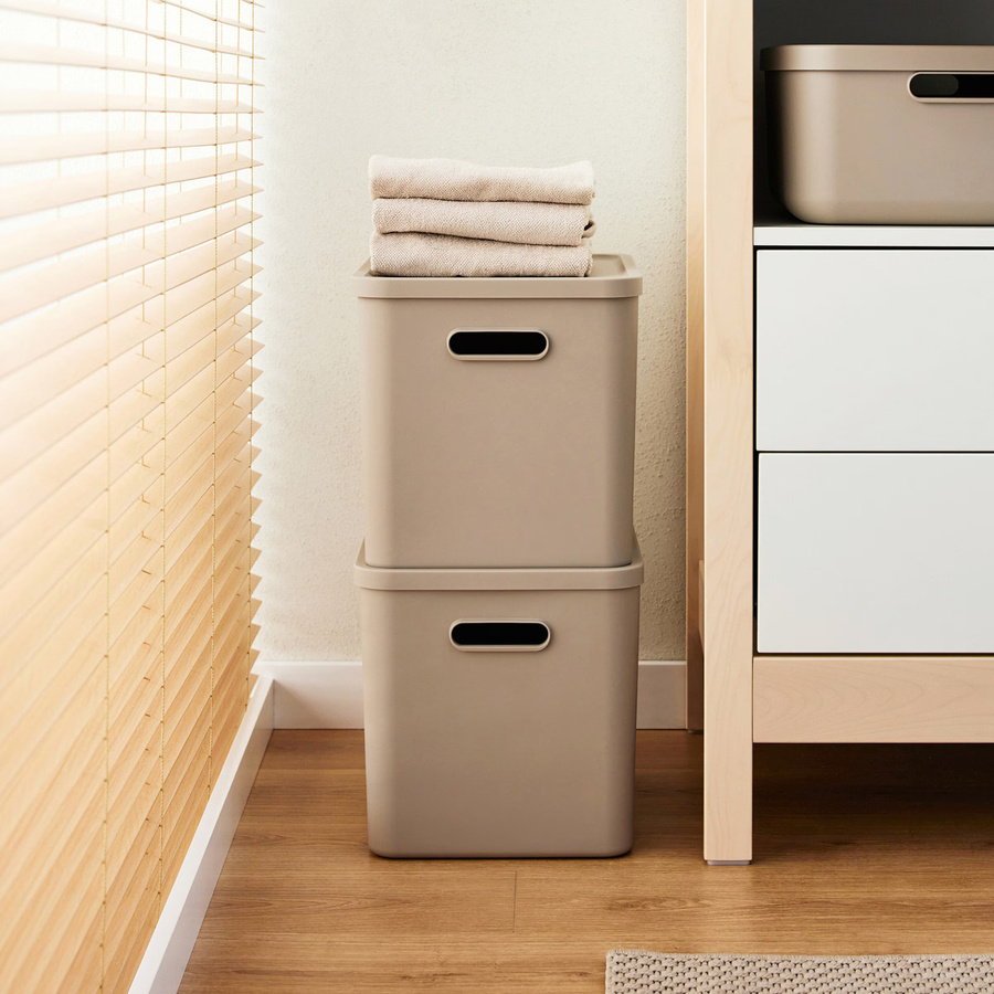 Rotho Babydesign Aufbewahrungsbox KAYO stapelbar, braun, 27 l, BPA-frei - Bild 2