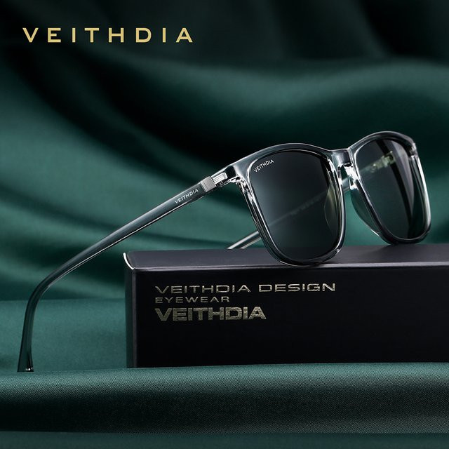 VEITHDIA 7521 Sonnenbrille, Unisex, Vollrand, Square, TR90, polarisiert - Bild 1