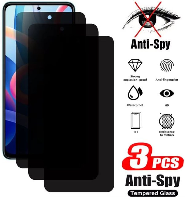3-in-1 Sichtschutz-Displayschutzfolie aus gehärtetem Glas für OnePlus 15R 15 13T 13R 9 10T Nord 5 4 3 CE5 Ace 3V Ace 2V Ace 5 Ultra Racing transparent - Bild 1