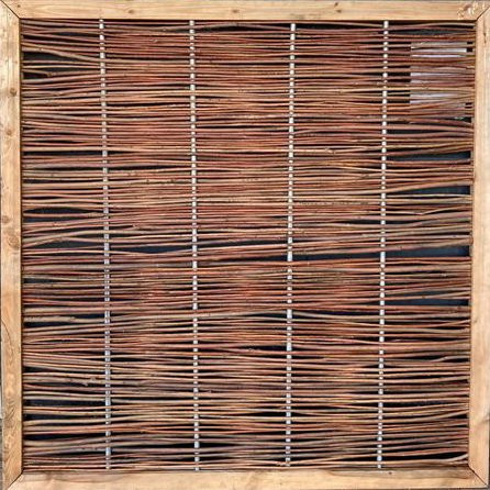 Robuster Weidenzaun auf Rahmen B/H: 180 x 180 cm - Bild 1