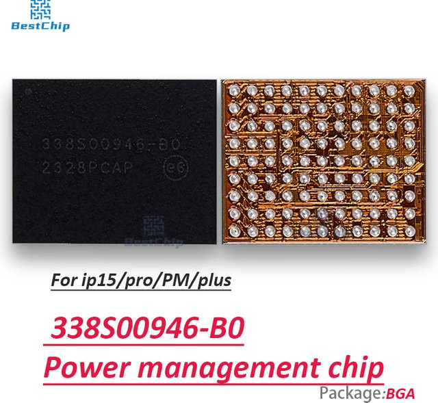BestChip USB-C Lade-Stromversorgungs-IC PMX65 für iPhone 15 / 15 Pro Max Plus in Schwarz - Bild 1