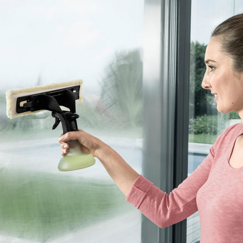Kärcher Sprühflaschenset Extra für Fenstersauger inklusive Wischbezug und Fensterreiniger-Konzentrat in Weiß, Schwarz und Multicolor - Bild 2