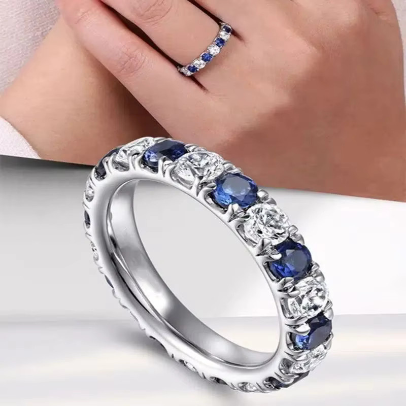 Huitan Fingerring, Zirkonia, Silber, Damen - Bild 3