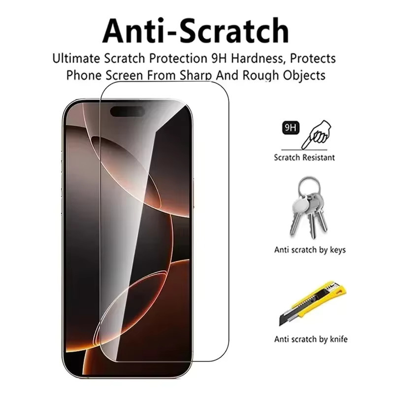 Arvin 3er-Set Gehärtetes Glas Display Schutzfolie für iPhone 16 15 14 13 12 11 Pro Max Plus Mini XR X XS in Transparent - Bild 3