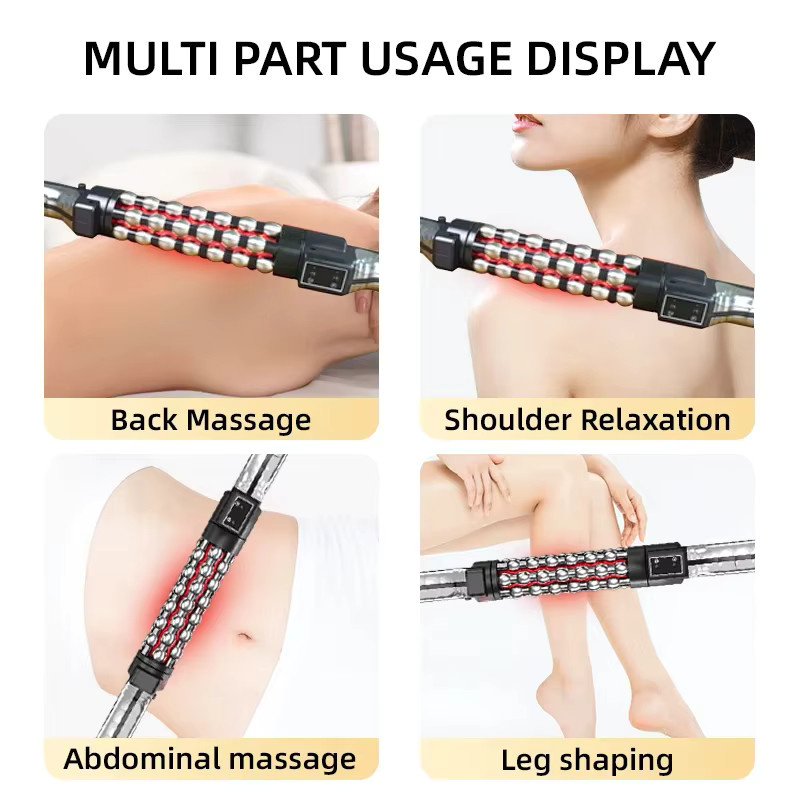 DH Beauty Beheizter Massageroller mit rotem Licht, Unisex - Bild 4