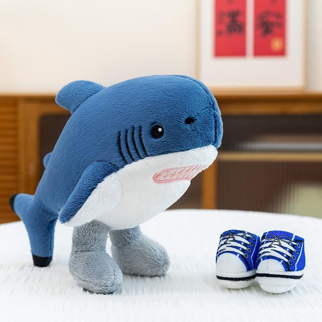 Shanhaijing Hai-Puppe, Hai-Plüschtier, Tigerhai-Puppe, 75cm - Bild 1