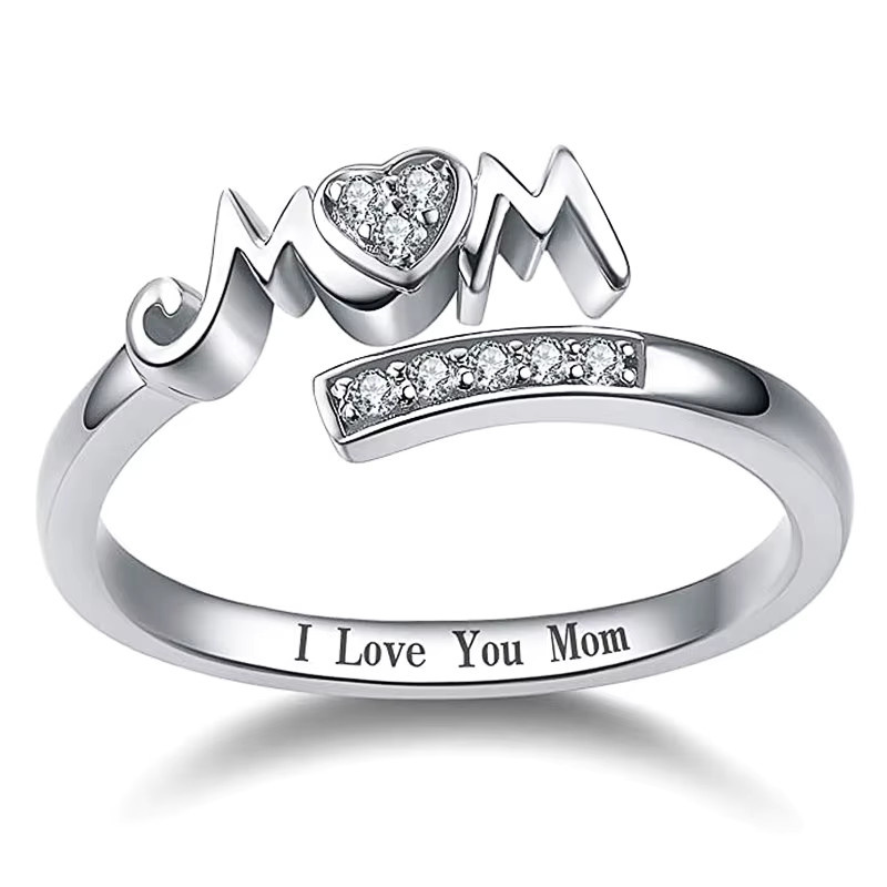 Huitan Ring, silberfarben, Zirkonia, Damen - Bild 2