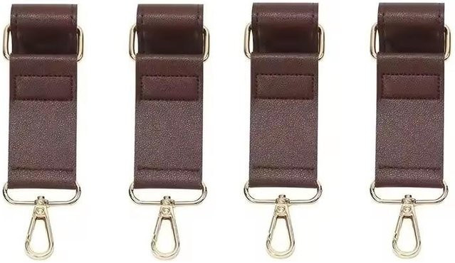 Binchi Outdoor Product Kinderwagenhaken aus PU-Leder in Braun, verstellbarer Organizer für Wickeltaschen und Reiseaccessoires - Bild 1