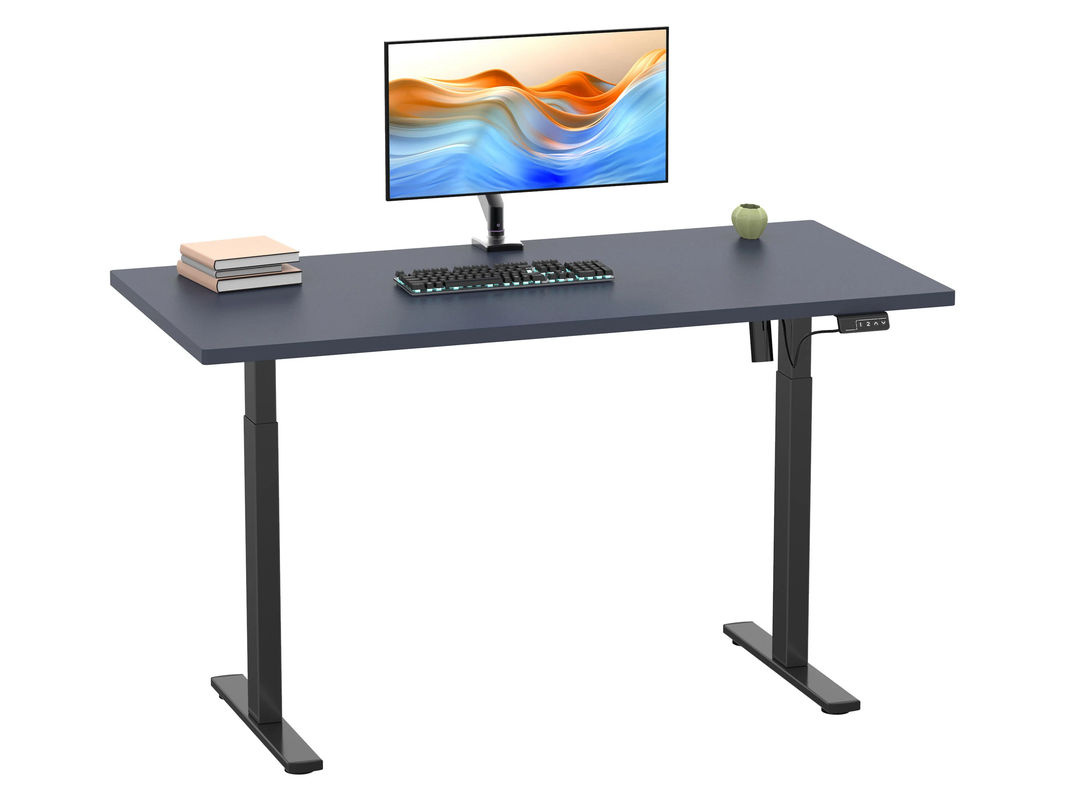 VCM Schreibtisch E-Lona höhenverstellbar anthrazit/schwarz B: 140 cm, T: 50 cm, H: 71 cm - Bild 3