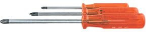 PB Swiss Tools Schraubendreher-Satz für Phillips mit Kunststoffheft, 7-teilig, orange und transparent - Bild 1