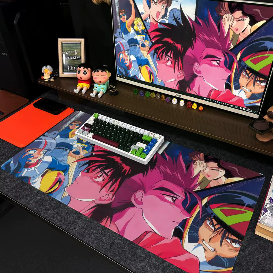Future GPX Cyber F-Formula Mauspad XXL rutschfeste Gamer-Schreibtischunterlage in Schwarz/Mehrfarbig B/B/H: 90 x 40 cm - Bild 2