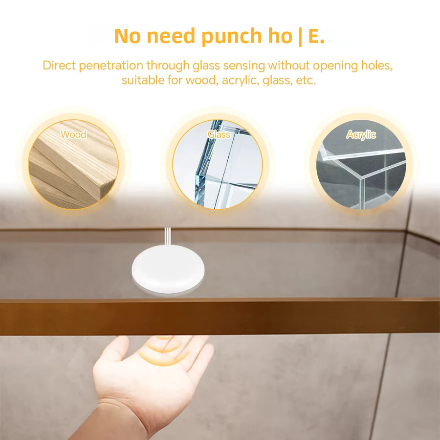 Gyarfas COB Neon LED Schrank Streifen Licht aus Silikon mit dimmbarem Touch- und Hand-Sweep-Sensor, Warmweiß, 24 V - Bild 4