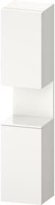 Duravit Hochschrank Qatego in Weiß Matt mit 2 Türen und Glasfachböden, B: 40 cm, T: 36 cm, H: 176 cm - Bild 1