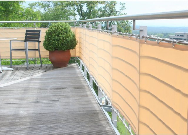 Floracord Balkonverkleidung Sisal in Beige, Höhe: 90 cm, Breite: 500 cm - Bild 1