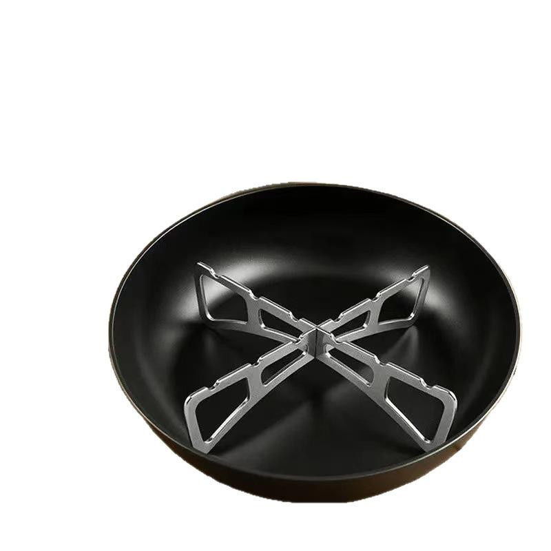 XYKK01 Edelstahl Kreuz-Dampfgitter in Silber für Camping und Haushalt - Bild 3