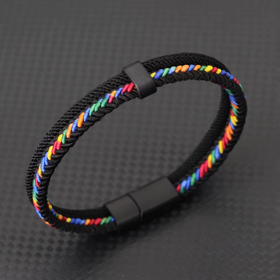 Noter Herrenarmband, doppellagig, bunt - Bild 5