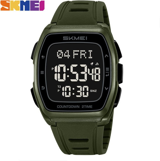 SKMEI Armbanduhr Digital, Chronograph, Kunststoff, Schwarz, Unisex - Bild 1