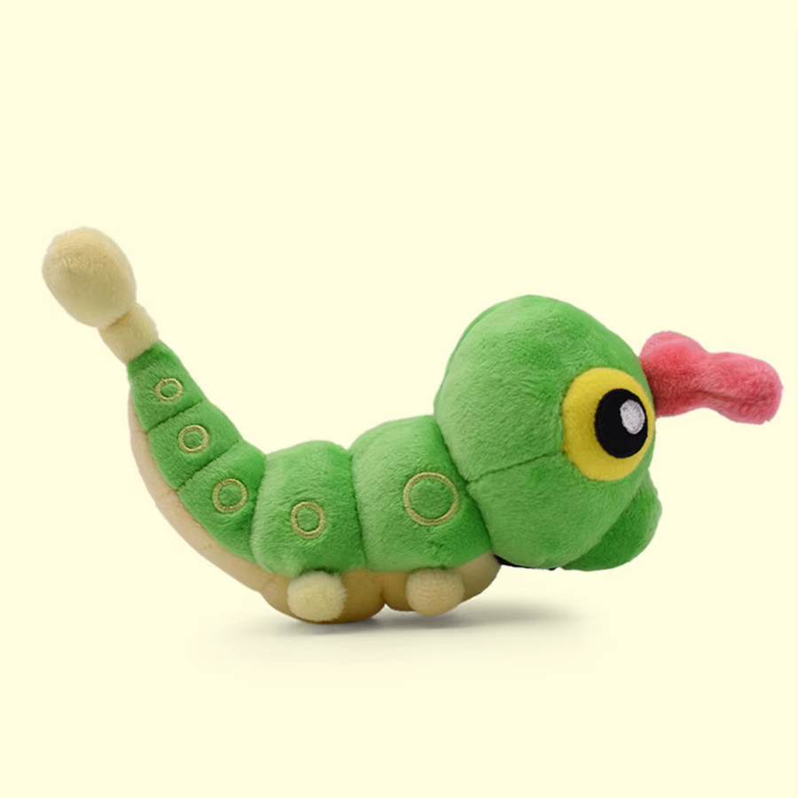 TAKARA TOMY Fit Series Pokémon Plüschtiere, Caterpie, Butterfree, Weedle, Scolipede, Stofftierpuppen, bunt - Bild 2