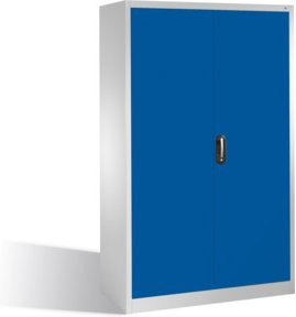 C+P Werkzeugschrank mit Drehtüren und 4 Innenböden, Front Enzianblau, Korpus Lichtgrau, H: 195 cm, B: 120 cm, T: 50 cm - Bild 1