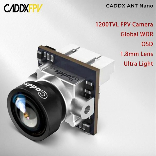 CADDX ANT Nano1200TVL Ultra Light FPV Nano-Kamera mit Global WDR und OSD, 1,8mm Brennweite, 16:9 und 4:3 für RC FPV Tinywhoop Cinewhoop Toothpick Mobula6 - Bild 1
