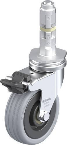 Blickle LRA-VPA 75K-FI-E02 Lenkrolle mit Feststeller in Grau, Schwarz und Silber, Rad-Durchmesser: 75 mm, Tragfähigkeit: 60 kg - Bild 1