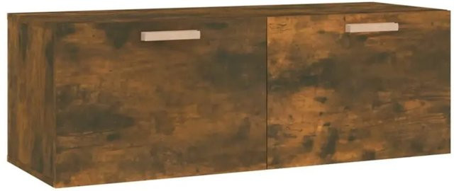 vidaXL Wandschrank Räuchereiche Modern mit Türen B: 100 cm, T: 36,5 cm, H: 35 cm - Bild 1
