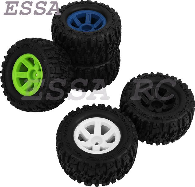 MJX RC-Radreifen, 4-teiliges Set, Gummi, 90 mm, 12 mm Sechskant, Zubehör - Bild 1