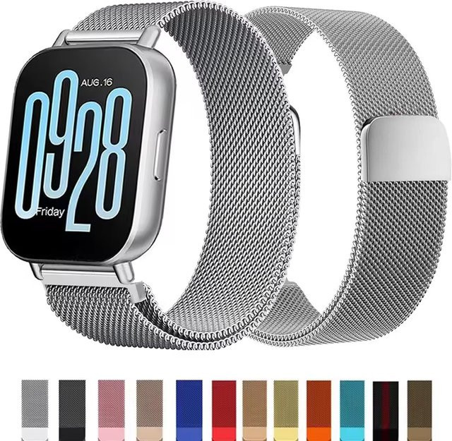 Uhrenarmband Edelstahl, Milanaise, Silber, Unisex, 22 mm - Bild 1