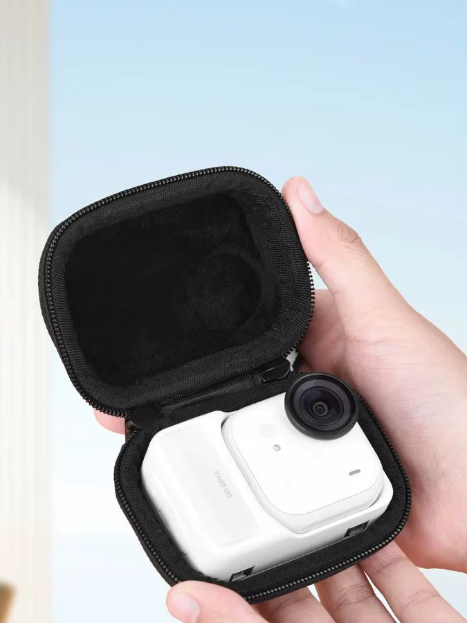 Flymile Tragetasche für Insta360 Go Ultra Zubehör, PU-Aufbewahrungstasche und Schutzhülle, Schwarz - Bild 7