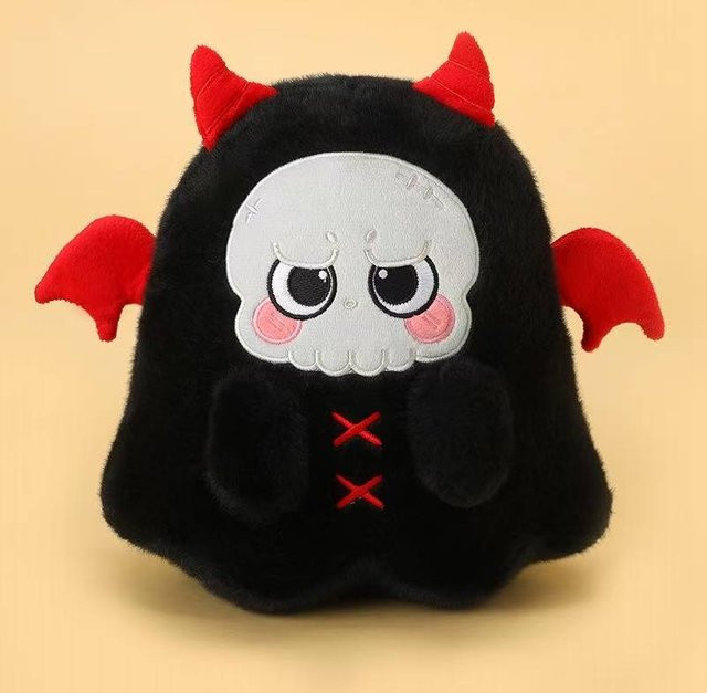 Yiran Health & Beauty Halloween Teufel Schädel Puppe, Kawaii Plüschtier, 25cm, ab 14 Jahre - Bild 1