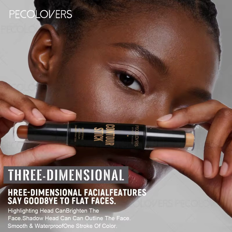 PECOLOVERS Doppelseitiger Concealer-Stift, Wasserfest, Unisex - Bild 4