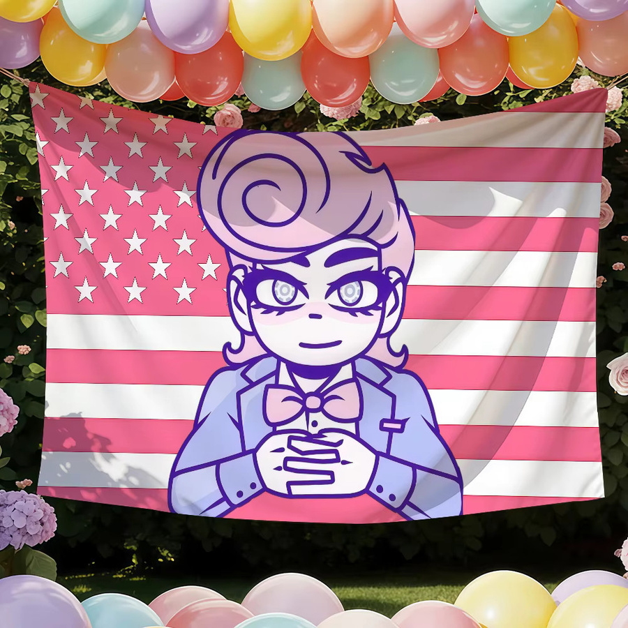 Warner Bros. Game B-Bloodmoney Flagge als Wandkunst Dekoration für Party und Club, B/H: 60 x 40 cm - Bild 2