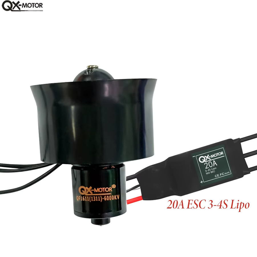 QX-Motor QF1611 EDF 6Blade Kanal Fan, Bürstenloser Motor mit 20A ESC - Bild 2