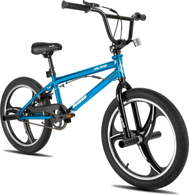 Hiland BMX-Fahrrad, 20-Zoll, Freestyle, mit 360-Grad-Rotor, 4 Pegs - Bild 1