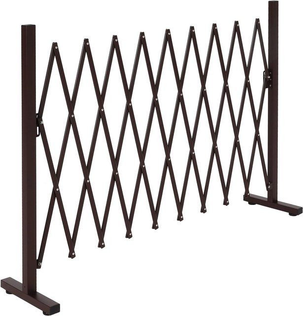 MCW Alu Absperrgitter K56 Scherengitter Schutzgitter ausziehbar und schwenkbar in Braun - Bild 2