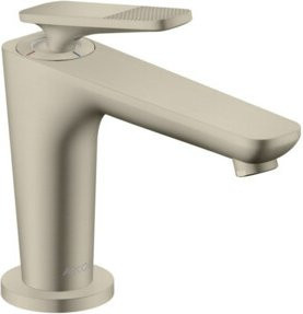 Hansgrohe Axor Citterio C CoolSt cubic cut Waschtisch-Einhebelmischer in gebürstetem Nickel mit Pop-up-Abfluss - Bild 1