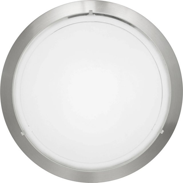 Eglo Deckenleuchte Planet 1 in Nickel matt und Weiß mit Glaselementen - Bild 1