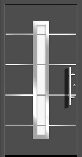 Aluminium-Haustür Splendoor Moderno in Anthrazit Metallic, Anschlag Rechts, B: 110 cm, H: 210 cm - Bild 1