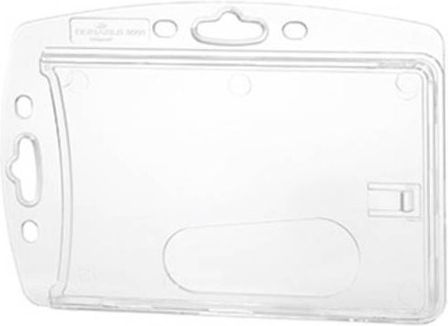 Durable HARTBOX Ausweishalter für 1 Karte in Hoch- oder Querformat, transparent, 10 Stück, B: 10,1 cm, H: 7,1 cm - Bild 1