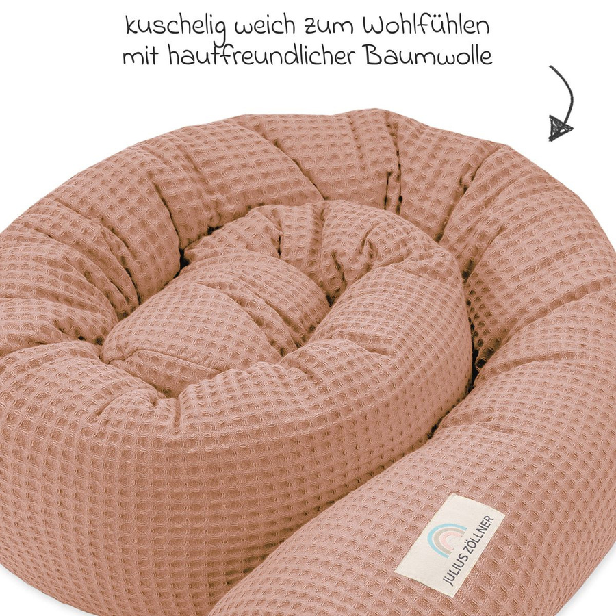 Julius Zöllner Bettschlange Waffelpique aus Baumwolle in Dune, 180 cm - Bild 2