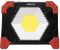 Wiha Akku-Baustrahler LED 30 Watt Schwarz mit Magnetfunktion und IP54 Schutz