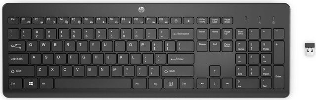 HP 230 Wireless Keyboard Black mit Wi-Fi und Bluetooth (3L1E7AA#UUW) - Bild 1