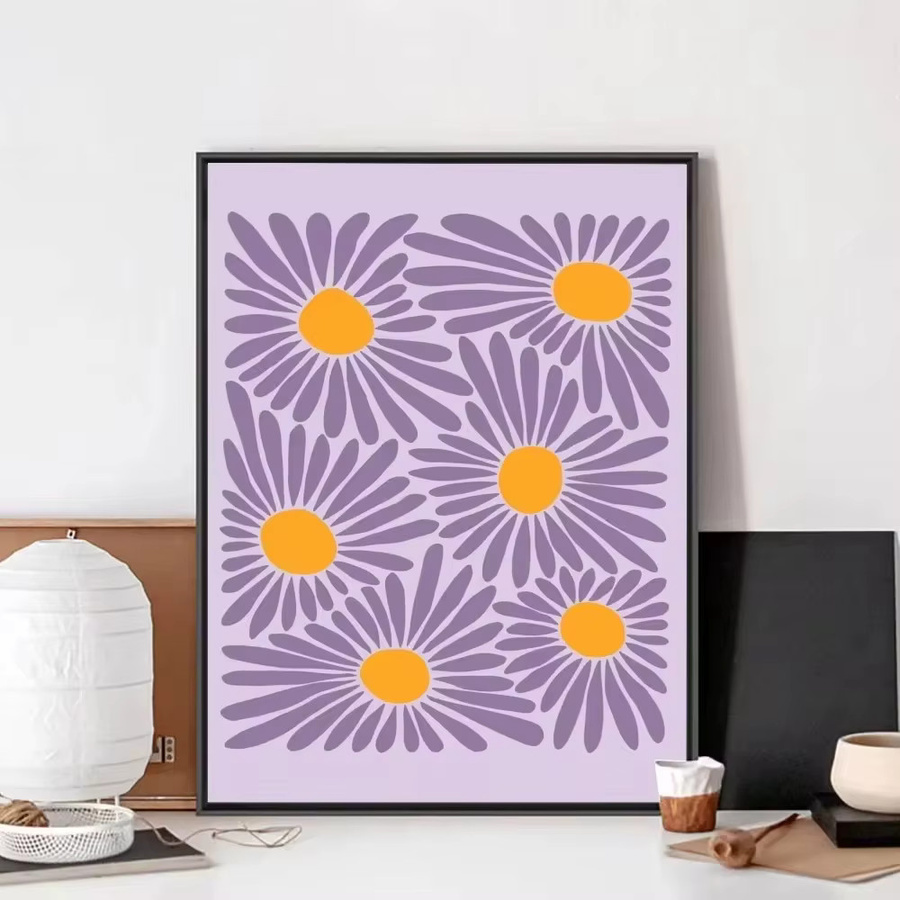 Potdemiel Henri Matisse Abstrakte Blumen Wandkunst Vintage Poster aus Papier - Bild 2