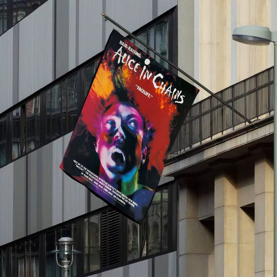 Potdemiel Hängende Flagge A-Alice I-In C-Chains Science-Fiction Raumdekoration Banner - Bild 4