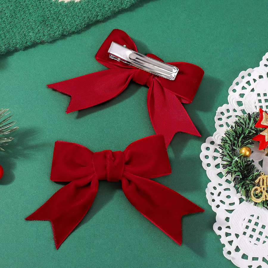 Haarspangen Baby Mädchen, Weihnachtsmann, Bögen - Bild 4