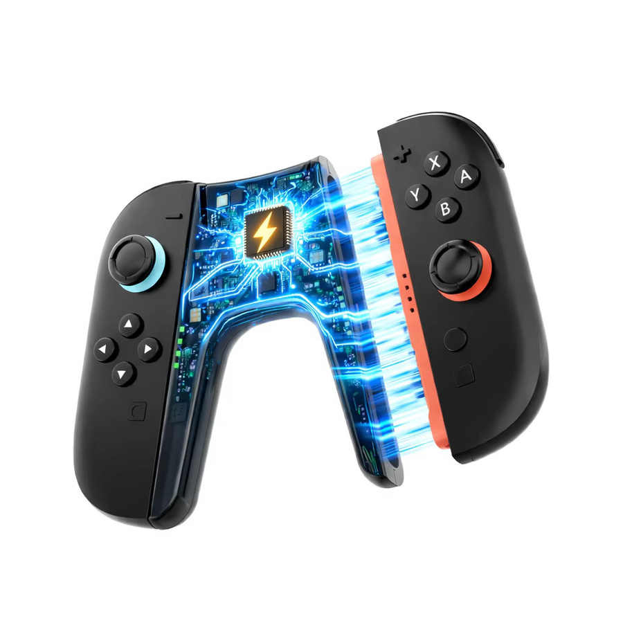 bibuks Dual-Ladehandgriff mit LED-Anzeige für Switch 2 Joy-Con Controller, USB-C Ladehalterung für Nintendo Switch Zubehör in Schwarz oder Blau - Bild 3