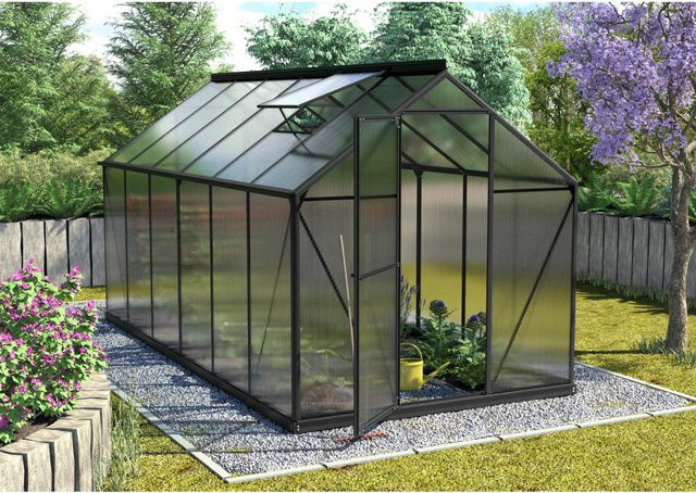 Vitavia Gewächshaus Triton 7500 HKP in Schwarz mit Polycarbonat-Platten und Vorzugsset - Bild 1