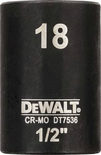 DEWALT DT7536-QZ Steckschlüssel kurz 18mm 1/2 Zoll Schwarz - Bild 1