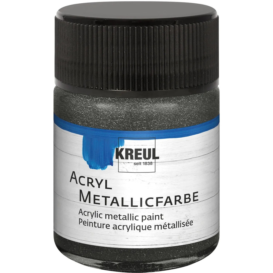 Kreul Acryl Metallicfarbe Anthrazit 50 ml - Bild 2